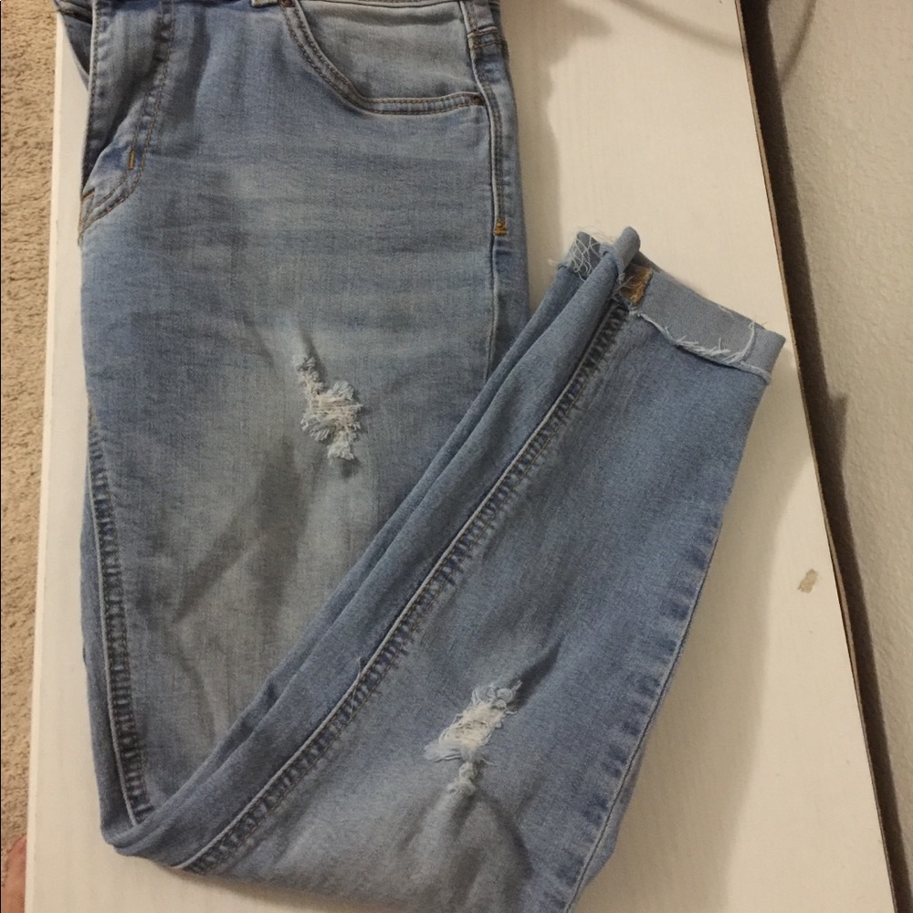 Light blue ankle length